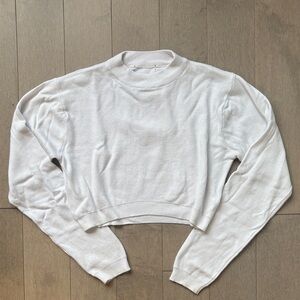 Zara White Crew Neck Sweater